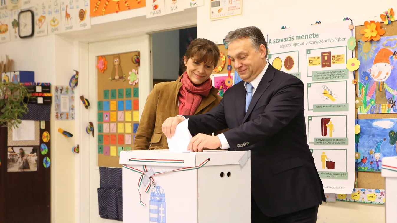 Lévai Anikó; Orbán Viktor szavaz 2014 