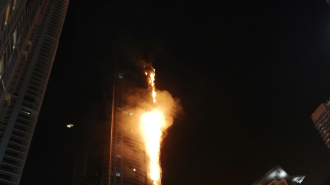 Torch tower, Dubaj, torony, tűz 