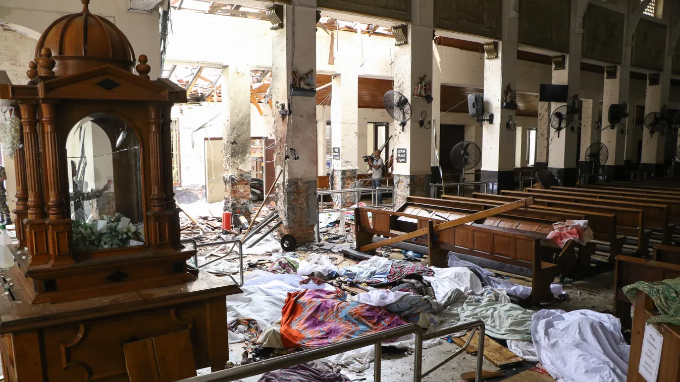 TOPSHOTS Horizontal CHURCH EASTER EXPLOSION AFTERMATH OF THE TERRORISM 