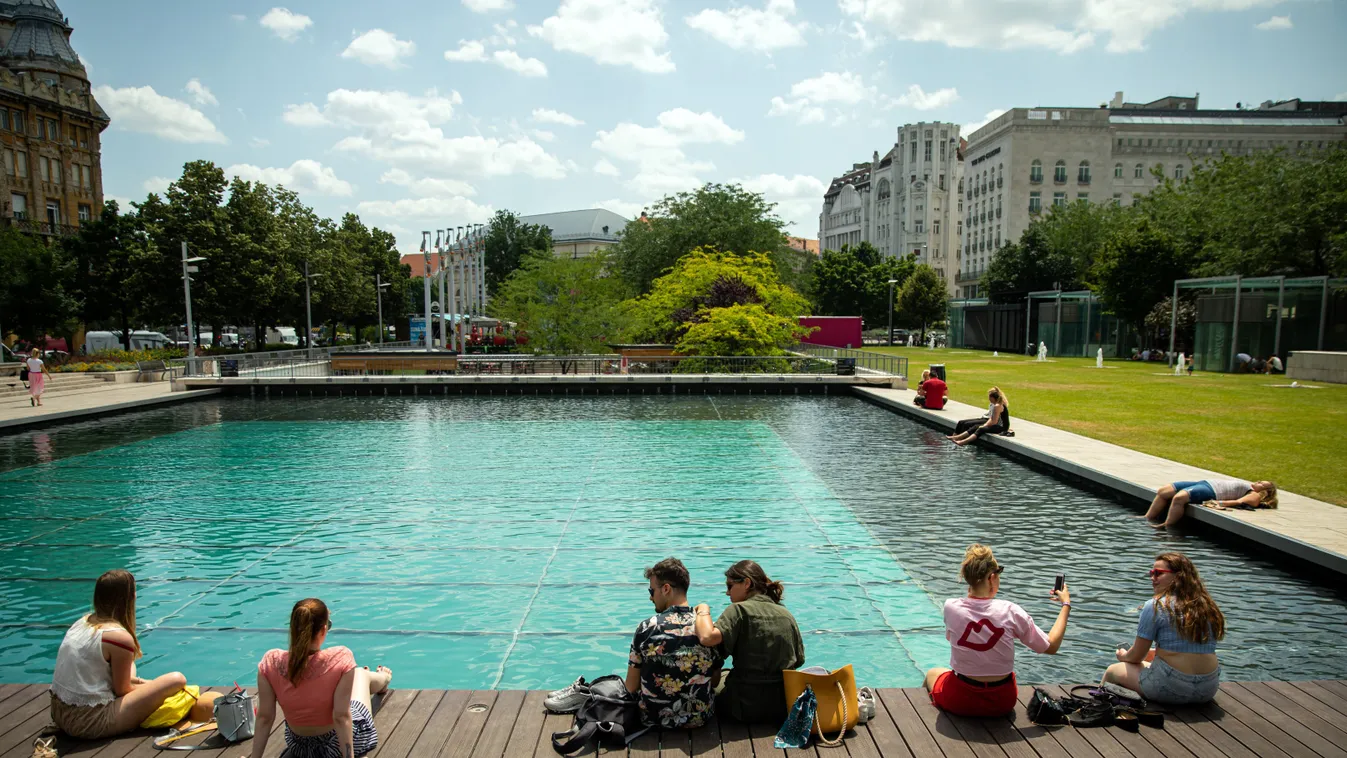 hőségriadó, meleg, nyár, Budapest 