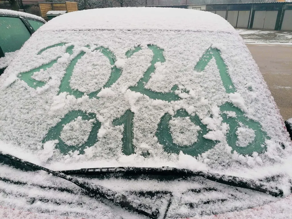 Tél hó havazás Magyarország Tata 
