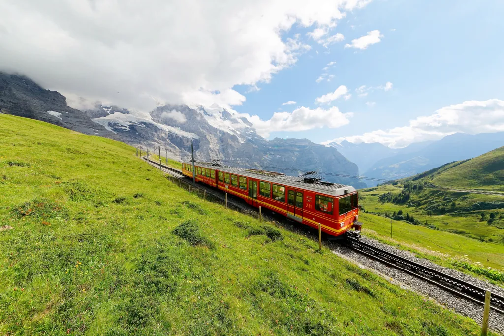 Jungfraujoch, vasútállomás, Svájc 