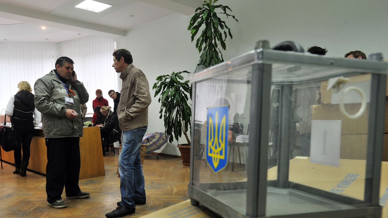 ukrajna, ukrán válság, népszavazás, donyeck, szavazóurna 