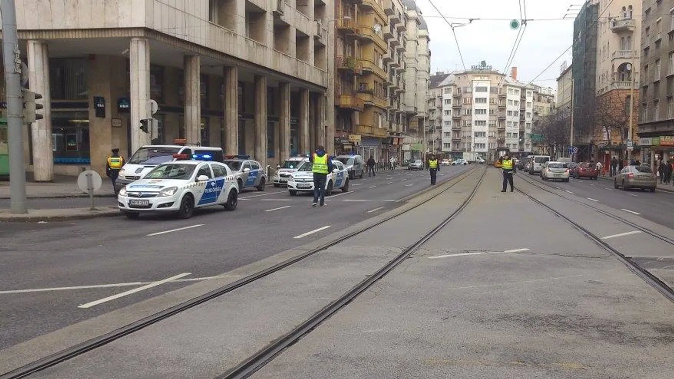 bombariadó a Margit körúton a Mechwart ligetnél a K&H Bank fiókjában 