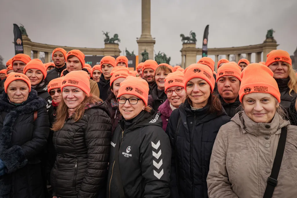 200 Nap az Atlétikai vilábajnokságig, falshmob,  Hősök tere, Atlétikai vilábajnokság, 200 nap, 