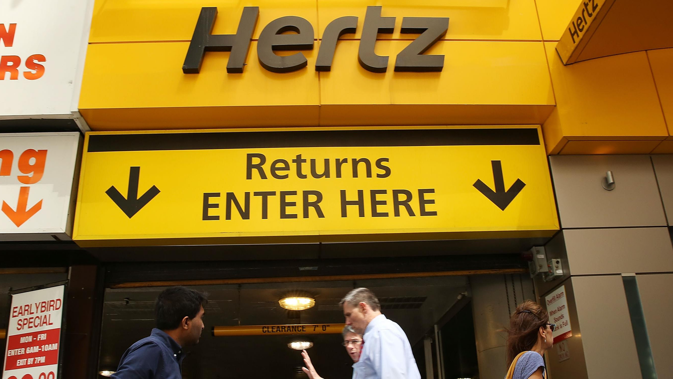 A Hertz Autókölcsönző egyik irodája New Yorkban 