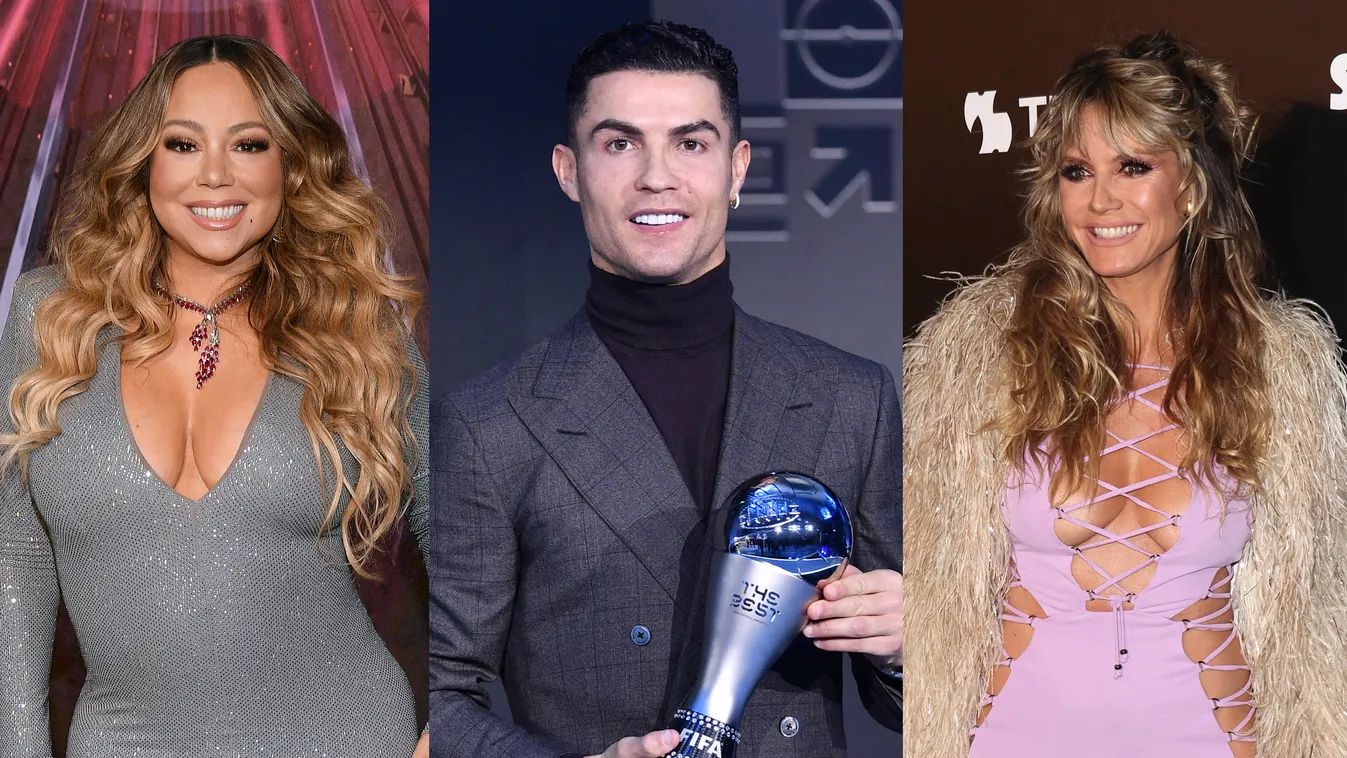 Mariah Carey, Cristiano Ronaldo, Heidi Klum 
