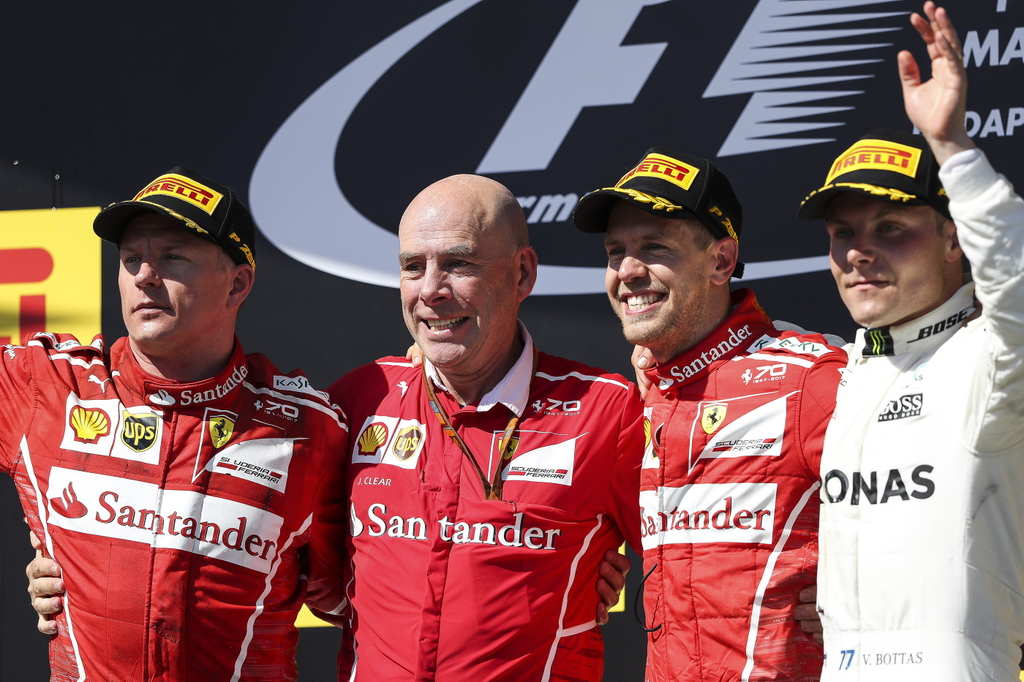Forma-1, Magyar Nagydíj 2017, Kimi Räikkönen, Sebastian Vettel, Scuderia Ferrari 
