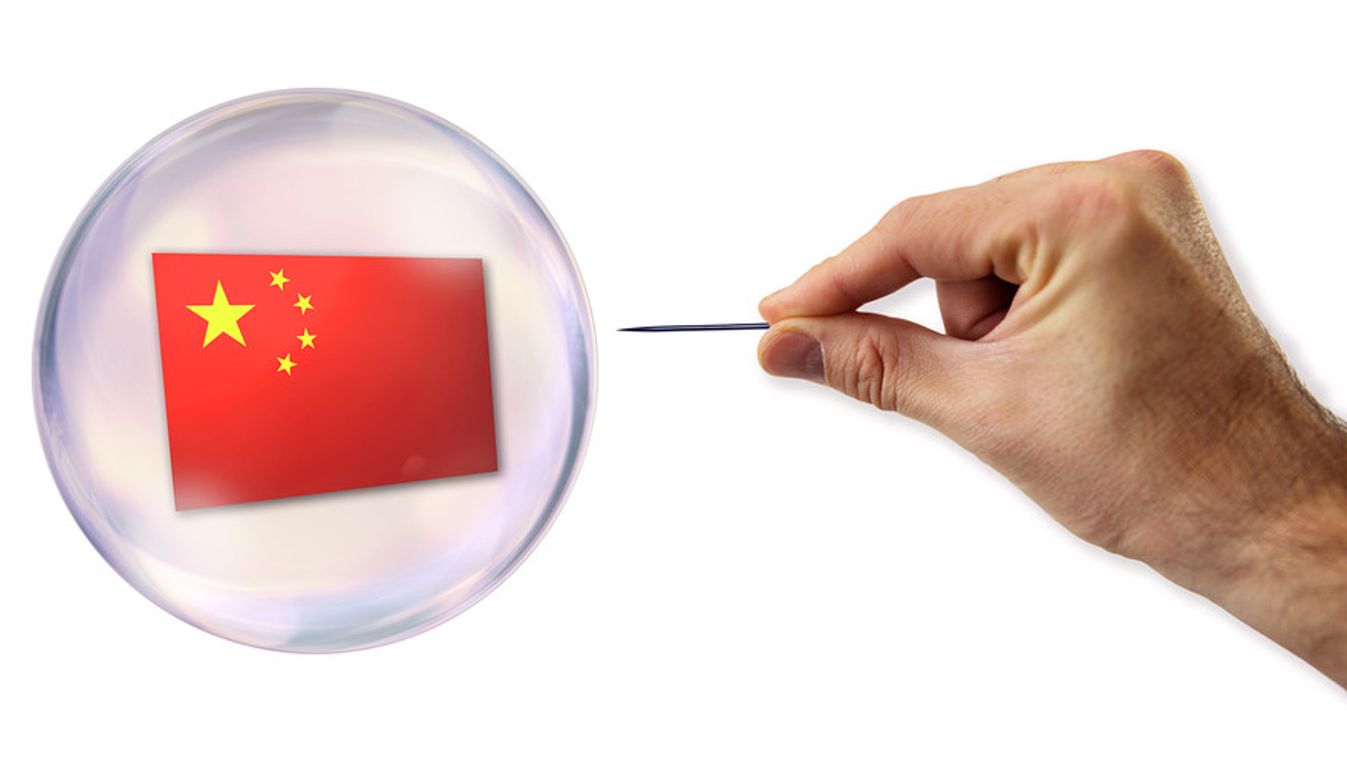 buborék, kínai zászló, Kína 