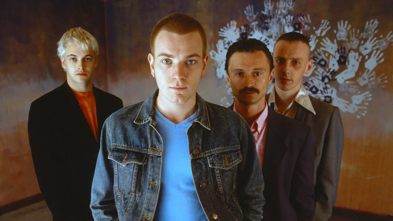 Jonny Lee Miller (Beteg Srác), Ewan McGregor (Renton), Robert Carlyle (Begbie) és Ewen Bremner (Spud) az első Trainspotting idején 