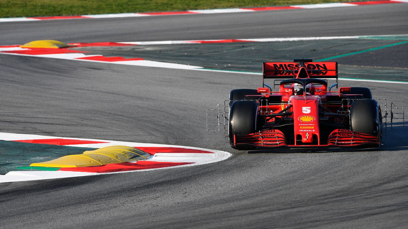 Forma-1,Sebastian Vettel, Ferrari , Barcelona teszt 3. nap 