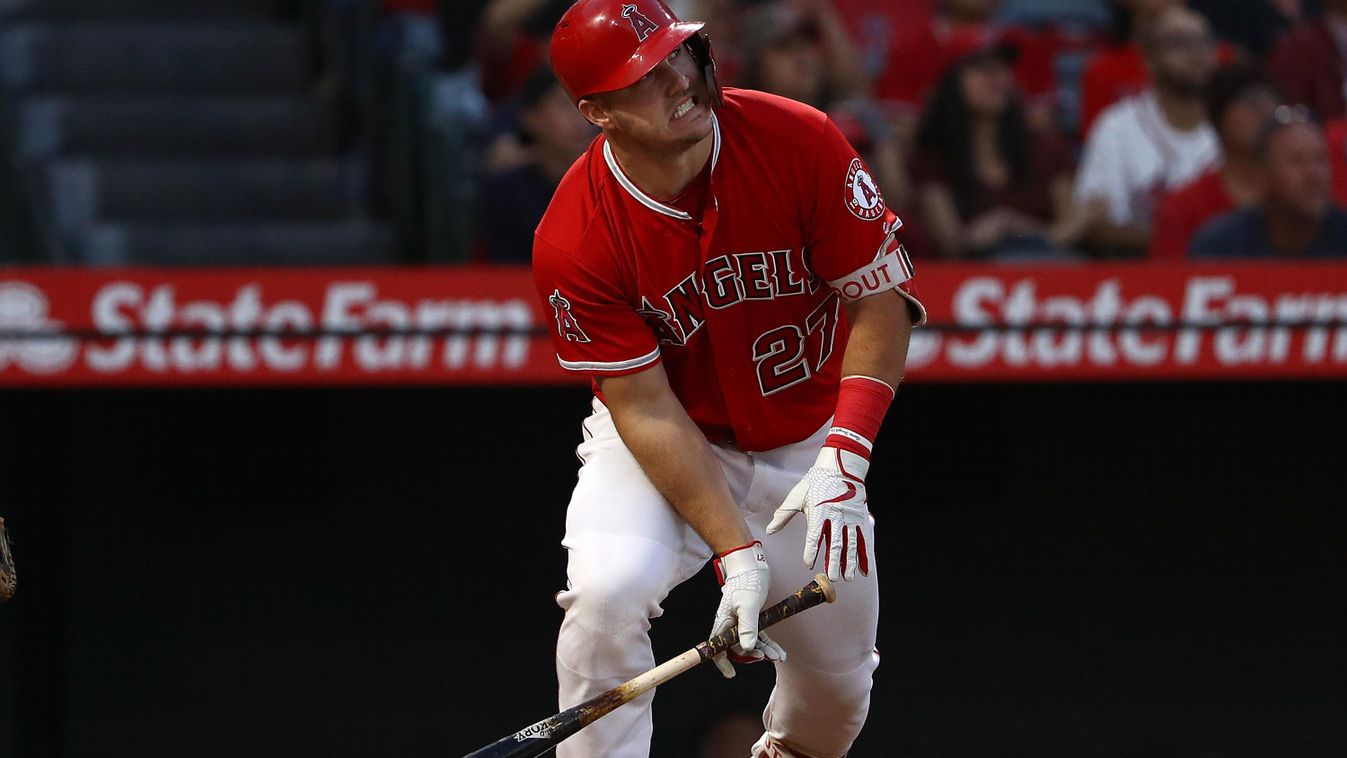 Oakland Athletics v Los Angeles Angels of Anaheim GettyImageRank2 BASEBALL american league national league,Mike Trout 