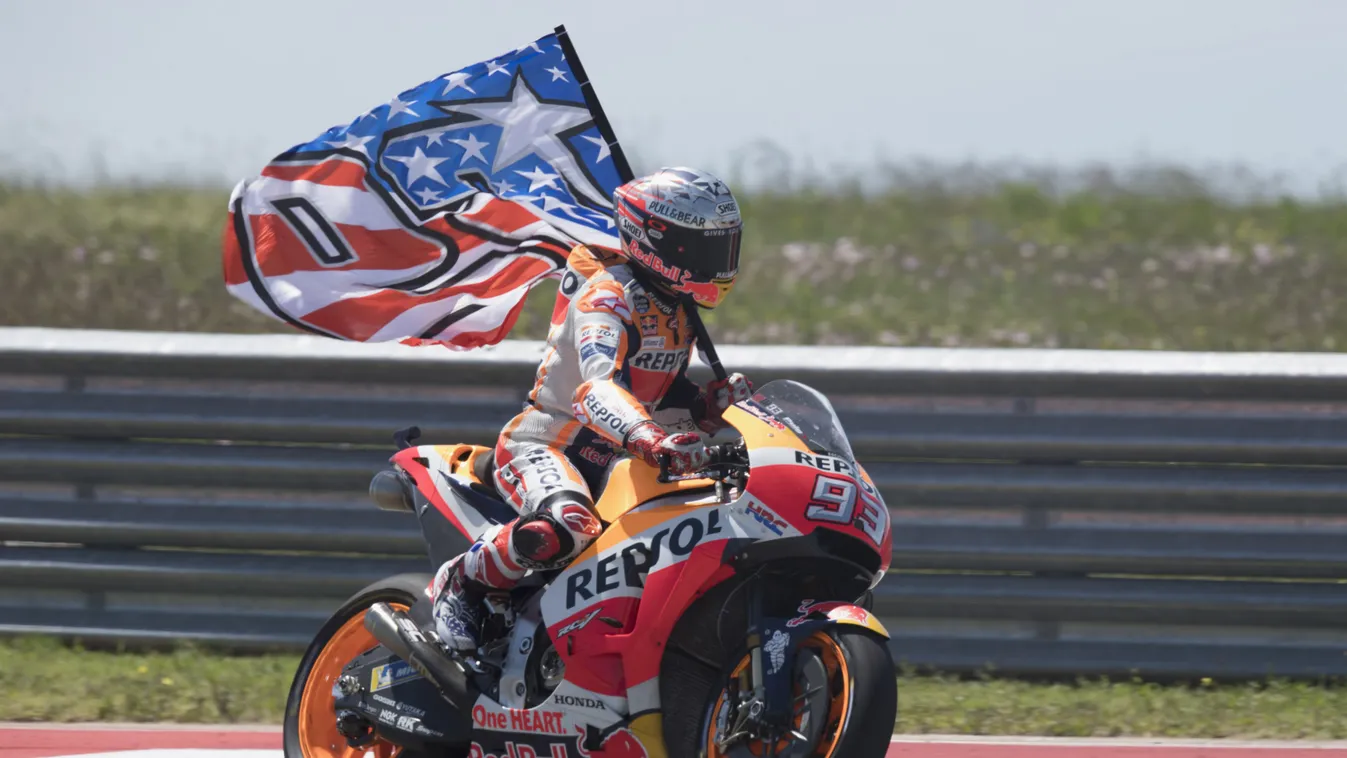 MotoGp Red Bull U.S. Grand Prix of The Americas - Race GettyImageRank2 End People Success SPORT HORIZONTAL FLAG Full Length Motorsport Motorcycle Racing Spain USA MOTORCYCLE Texas Austin - Texas One Person COMMEMORATION Photography Sports Race Obscured Fa