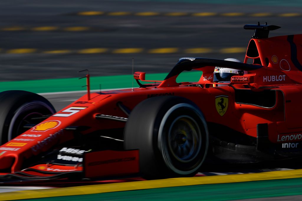 Forma-1, teszt, Barcelona, Scuderia Ferrari, Sebastian Vettel 