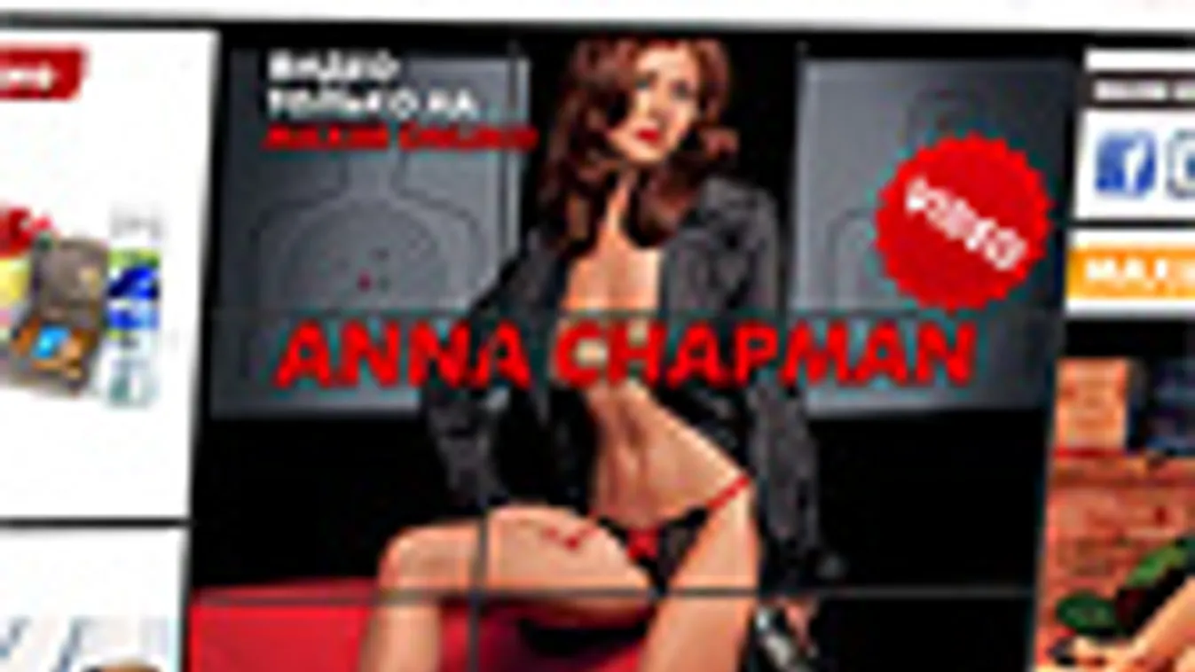 Anna Chapman, orosz kém pózol egy újságnak