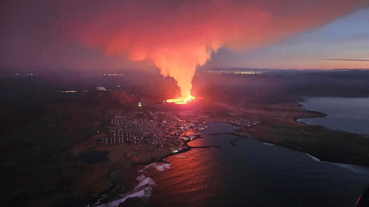 Izland, vulkán kitörés 