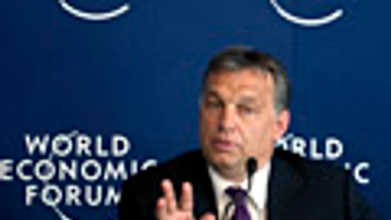 Orbán Viktor beszédet mond a bécsi Világgazdasági Fórumon