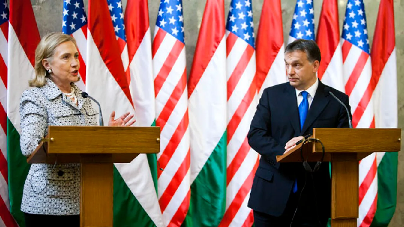 Hillary Clinton budapesti látogatása, Orbán Viktor, Tom Lantos intézet megnyitója 