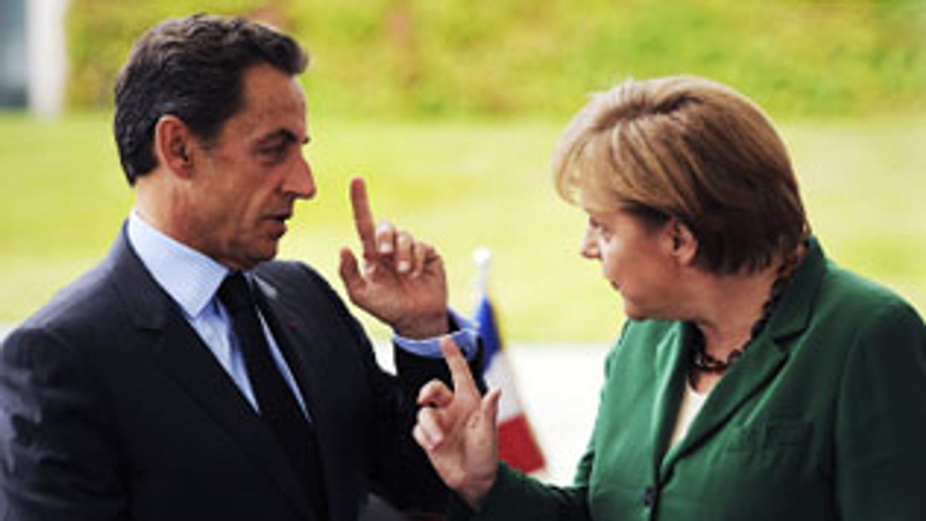 Nicolas Sarkozy francia kormányfő és Angela Merkel Német kancellár Berlinben, görög válság, eurozóna, eurocsúcs
