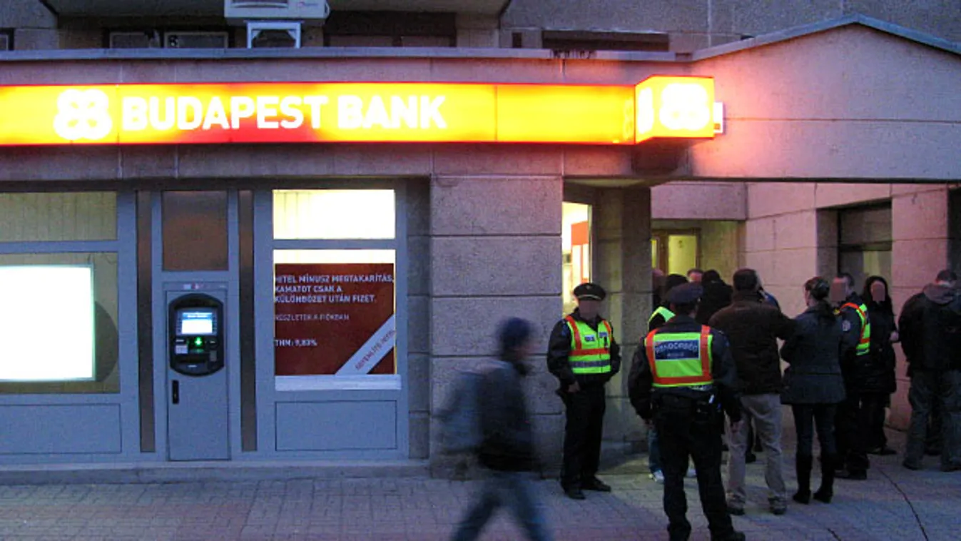 bankrablás a XIX. kerületi (Kispest) Budapest Bank fiókban Fő utca 7.