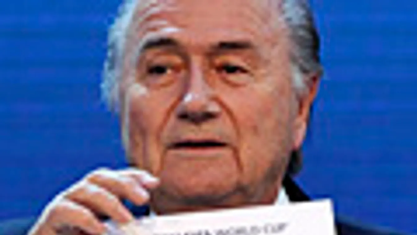 Joseph Blatter, a FIFA elnöke Labdarúgó világbajnokság, sorsolás