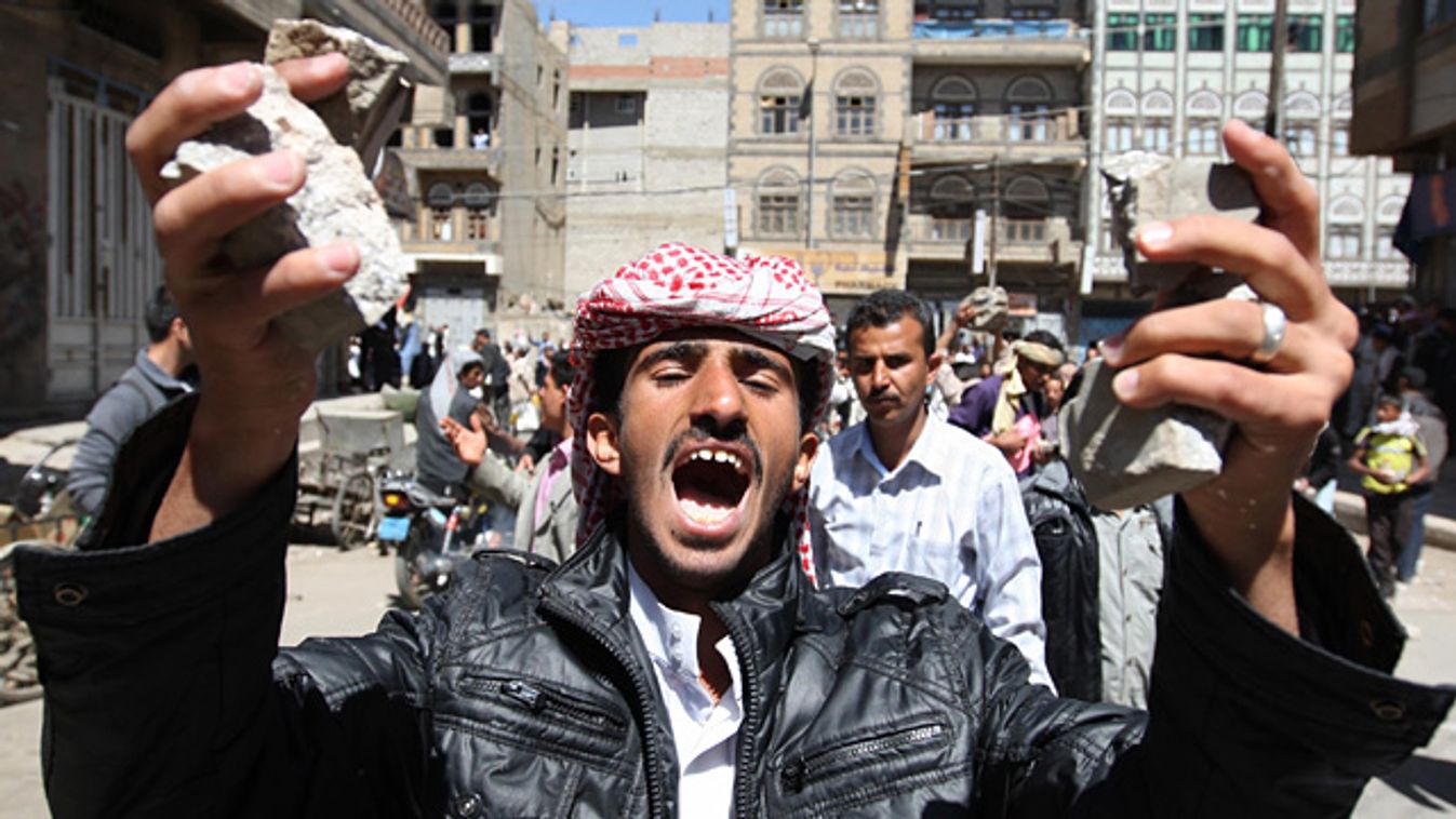 Jemen, Szanaa, kormányellenes tüntetések, Ali Abdullah Szaleh elnök távozását követelik 