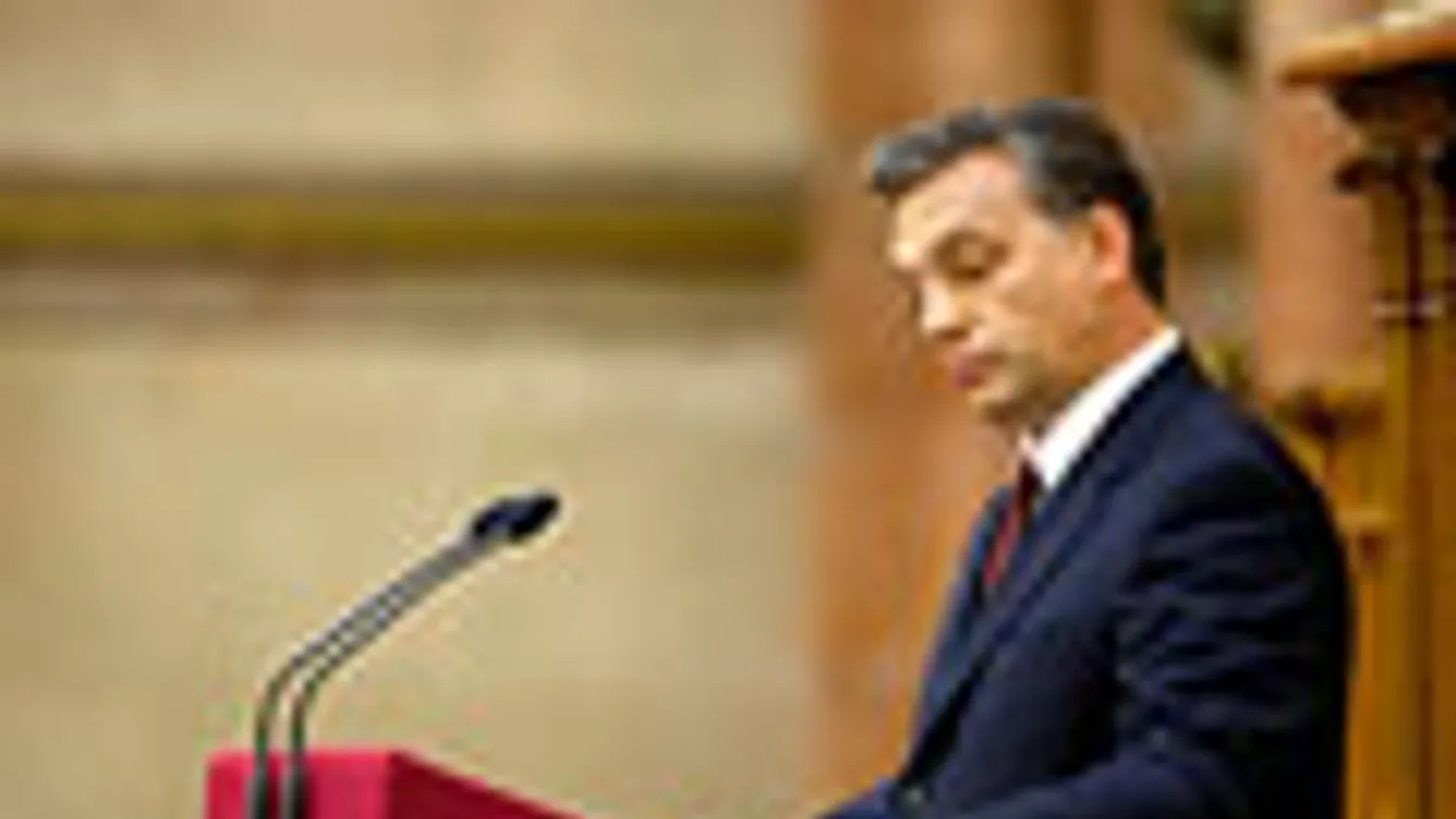 parlament, országgyűlés, költségvetés vitája, Orbán Viktor beszél, Orbán-beszéd