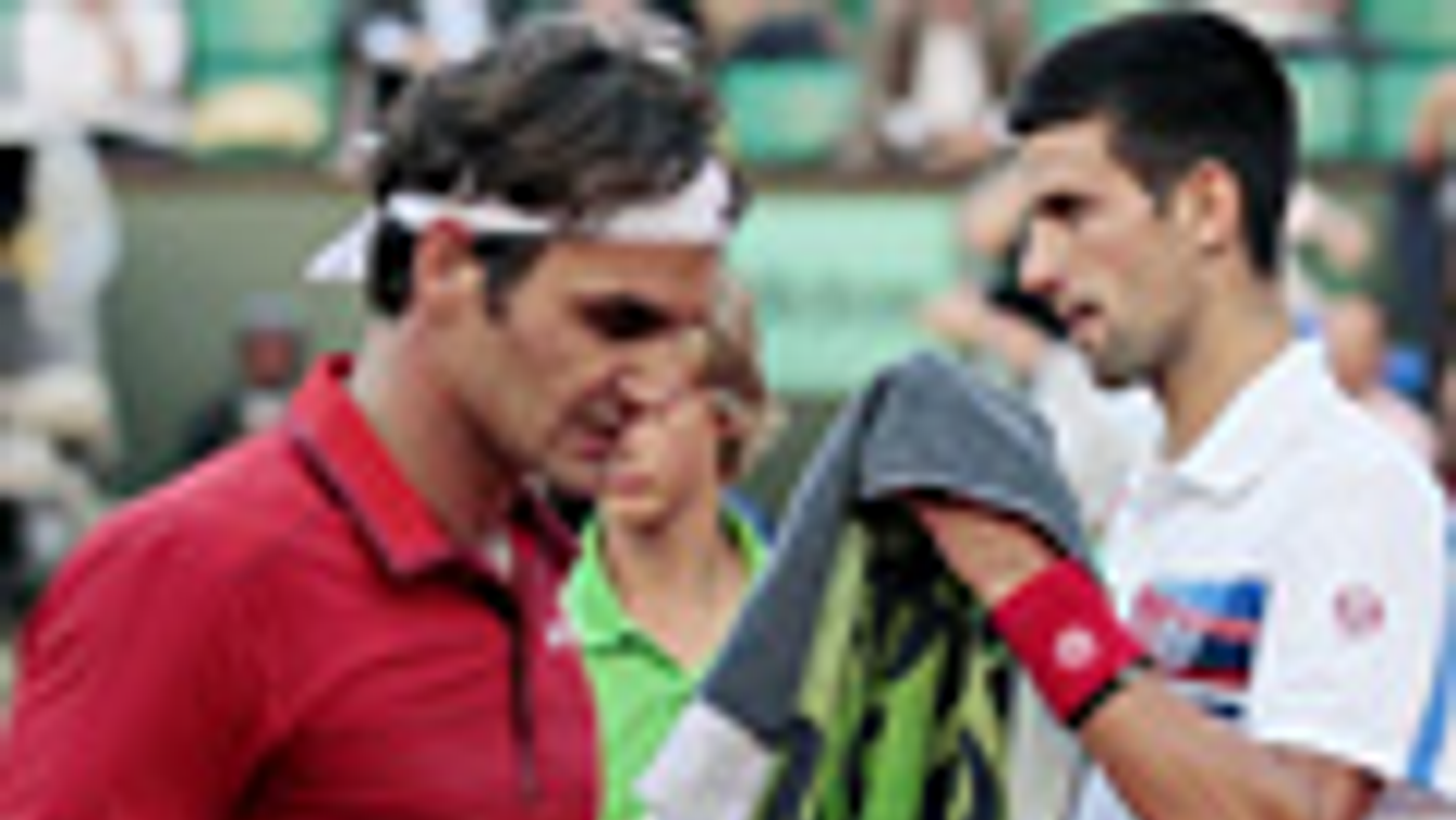 Novak Djokovic és Roger Federer, tenisz 

