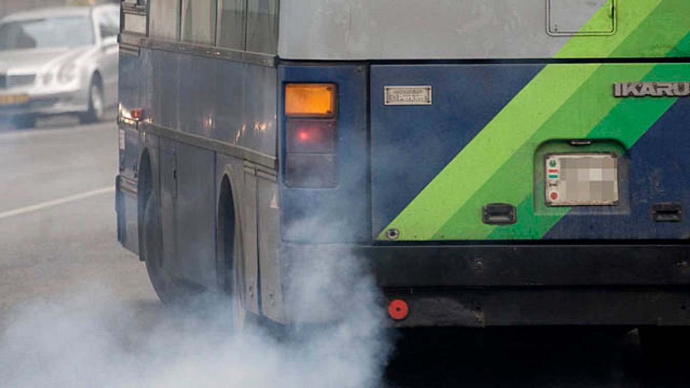 szmog, füstköd, légszennyezés, szmogriadó, Budapest, BKV busz