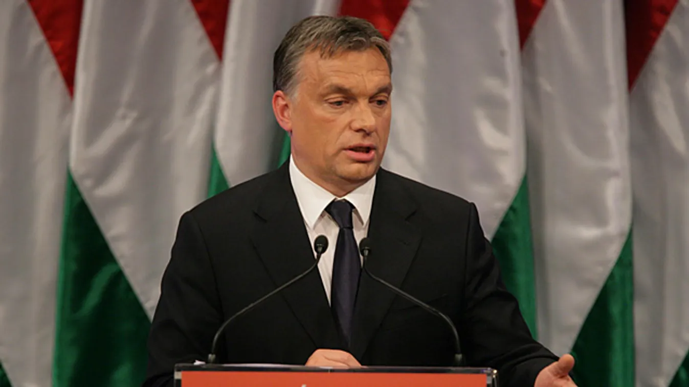 Gazdasági fordulat című konferencia a Nemzeti Ügyek Kormánya egy éves munkájáról, Millenáris Teátrum, évértékelő, Orbán Viktor