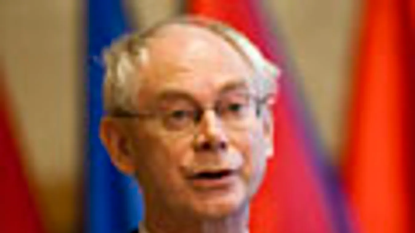 Herman Van Rompuy az Európai Tanács elnöke, MTA , konferencia