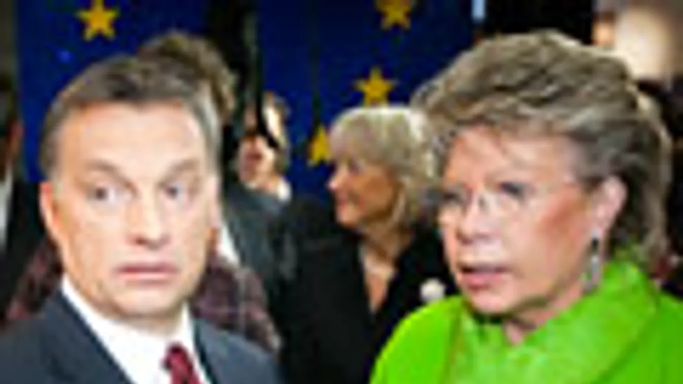 Orbán Viktor és Viviane Reding