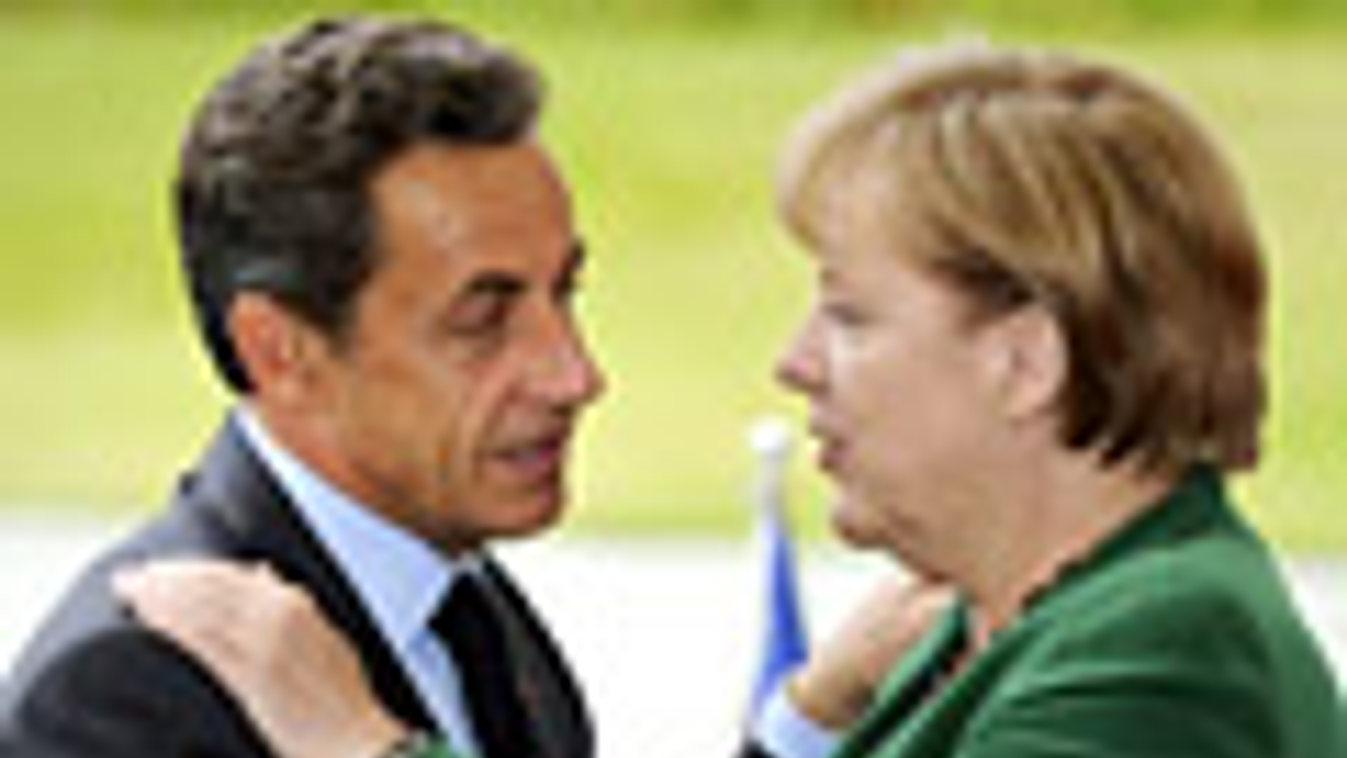 Nicolas Sarkozy francia korméynfő és Angela Merkel Német kancellár Berlinben, görög válság, eurozóna találkozó