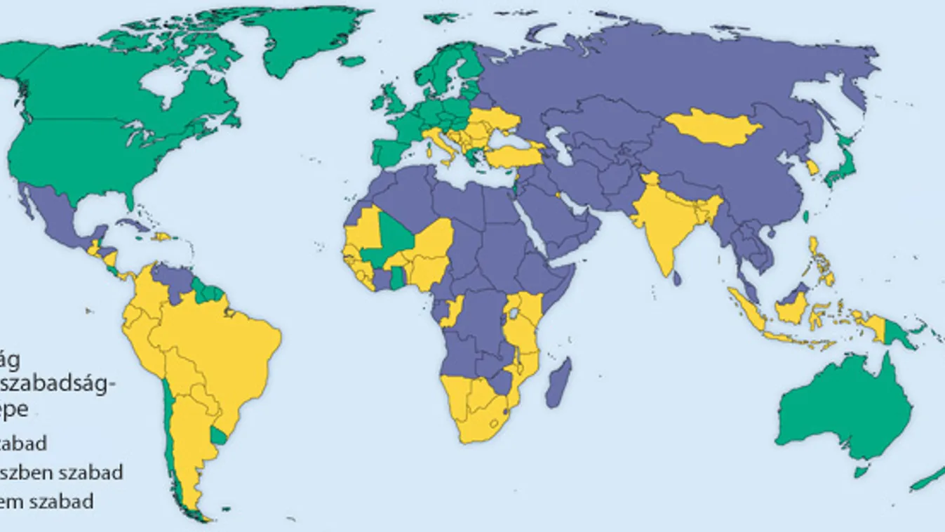A világ sajtószabadság-térképe