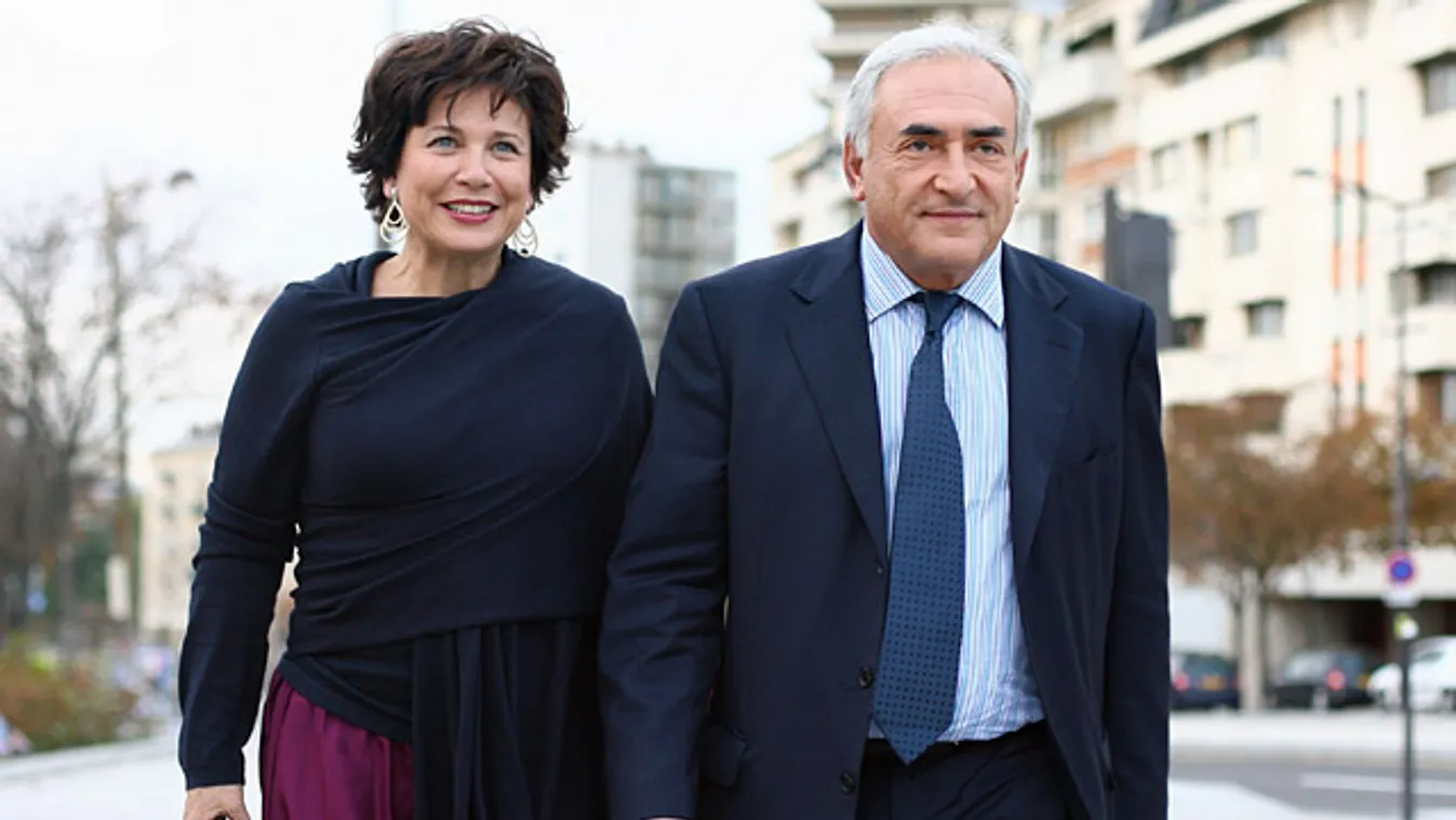 Dominique Strauss-Kahn az IMF-elnöke és felesége