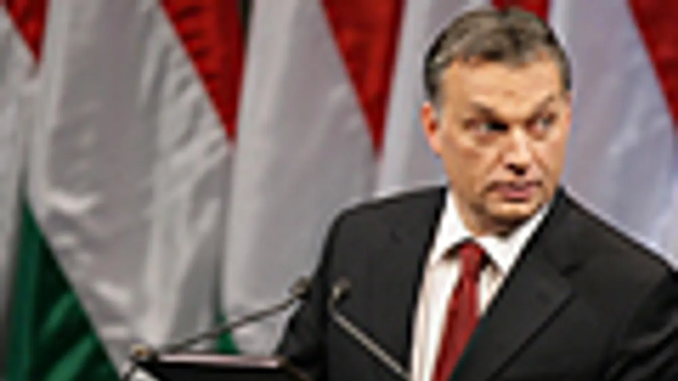 Orbán Viktor évértékelője a Millenáris parkban