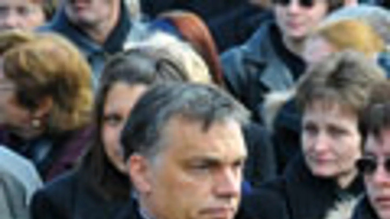 Arnóth Sándor püspökladányi polgármester, a Fidesz március 16-án, autóbalesetben elhunyt képviselője temetése, Orbán Viktor