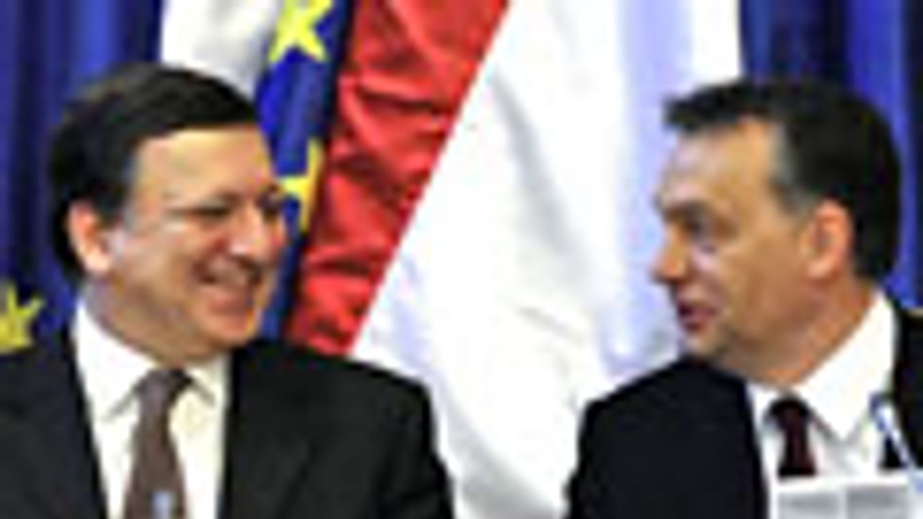 konvergenciaprogram benyújtása illusztráció, José Manuel Barroso, Orbán Viktor