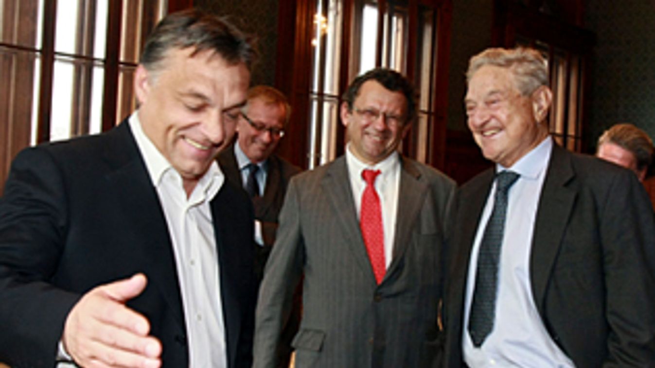 Orbán Viktor és Soros György találkozója a parlamentben, Varga Mihály