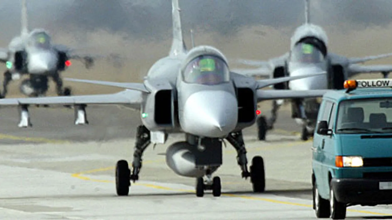 Saab Gripen vadászgépek Kecskeméten