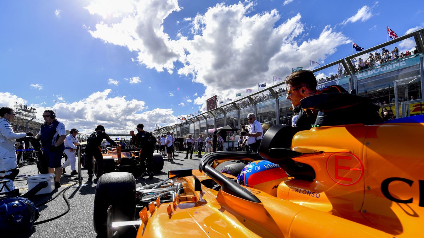 Forma-1, Fernando Alonso, McLaren, napsütés, felhők, motorborítás 