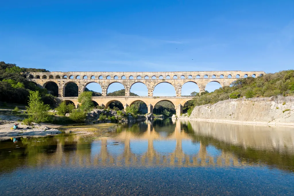 Pont du Gard római kori vízvezeték Franciaország, galéria, 2023 