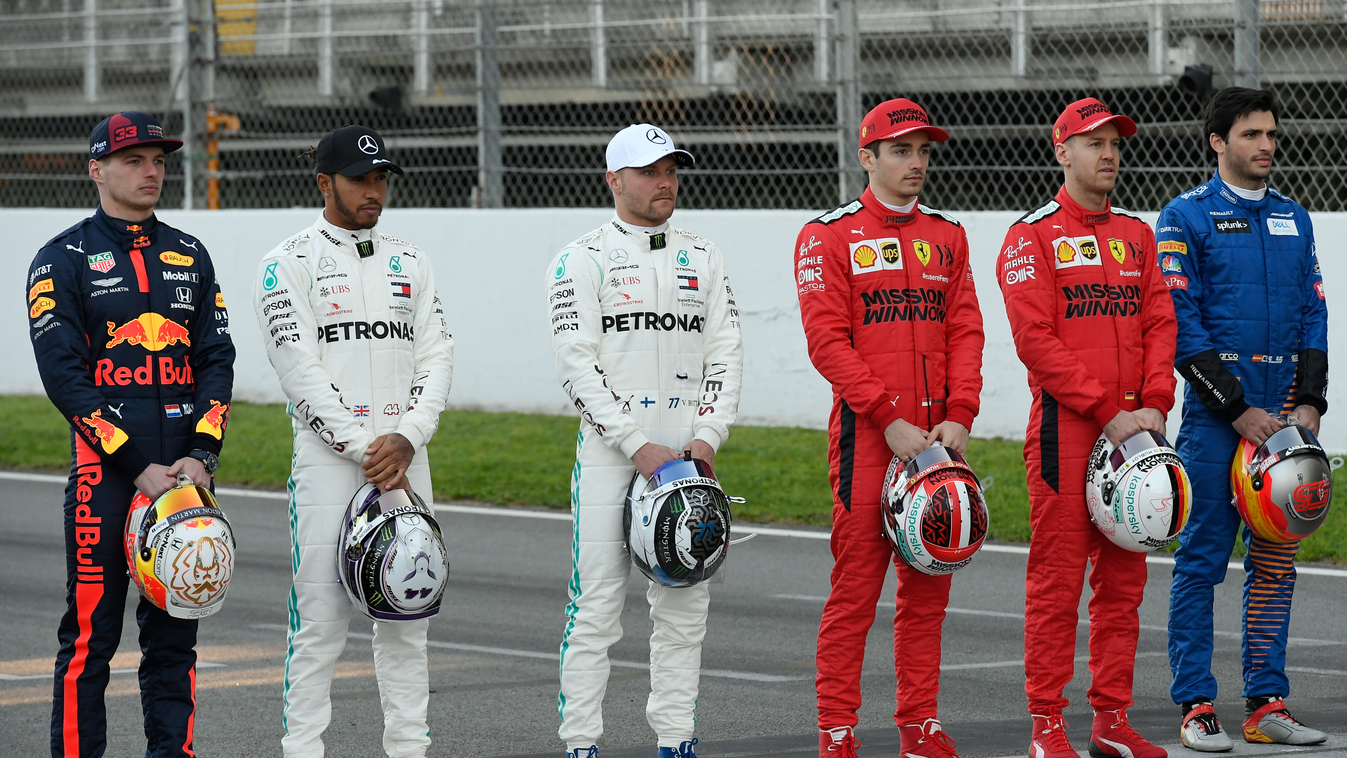 Forma-1, Max Verstappen, Lewis Hamilton, Valtteri Bottas, Charles Leclerc, Sebastian Vettel, Carlos Sainz, Barcelona teszt 