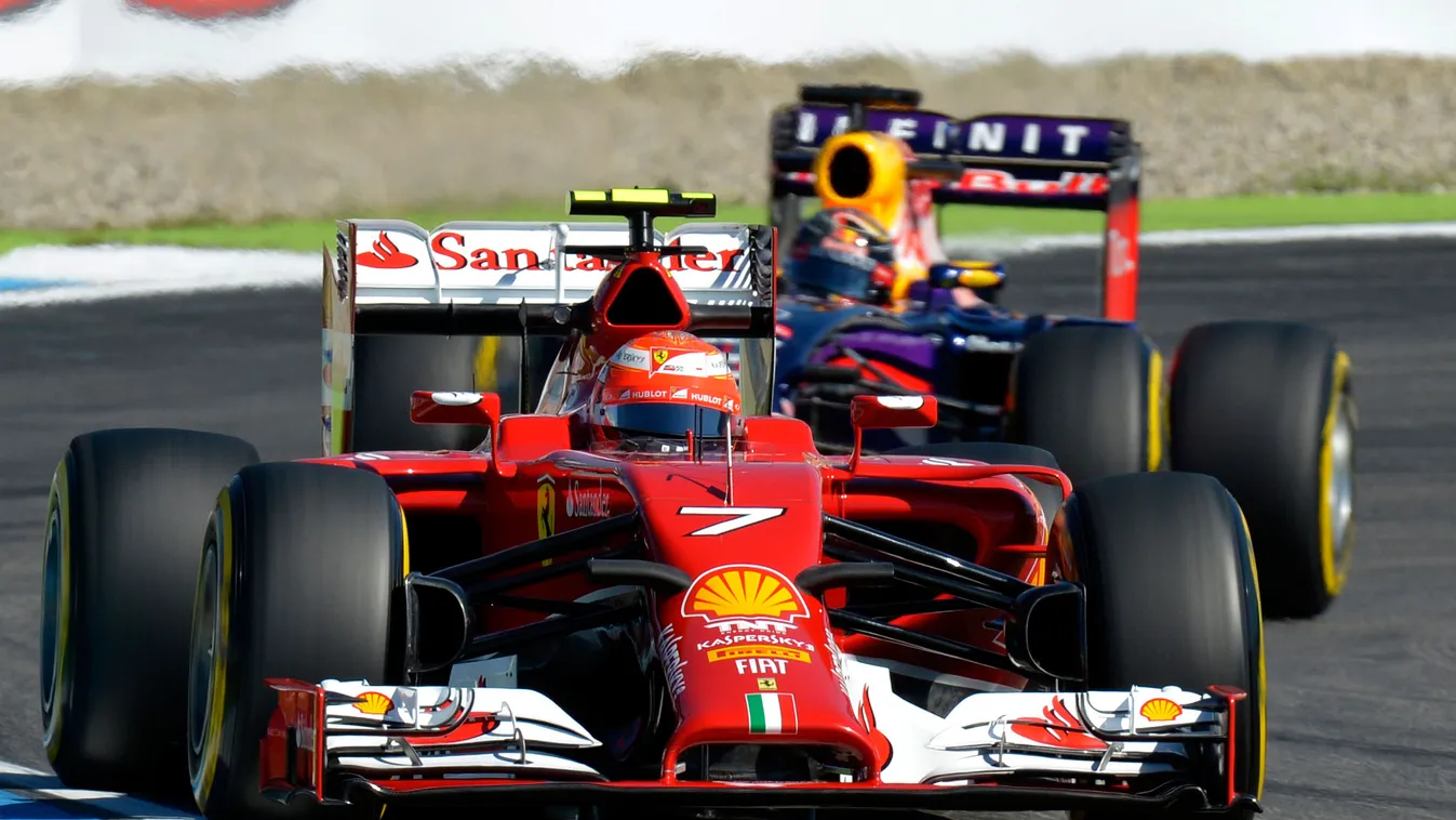 Forma-1, Kimi Räikkönen, Ferrari, Sebastian Vettel, Német Nagydíj 