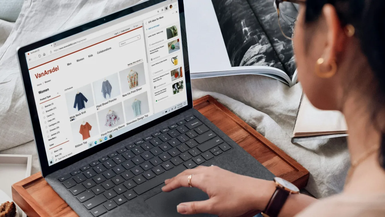 microsoft edge laptop notebook böngésző böngészés internet internetezés vásárlás shopping