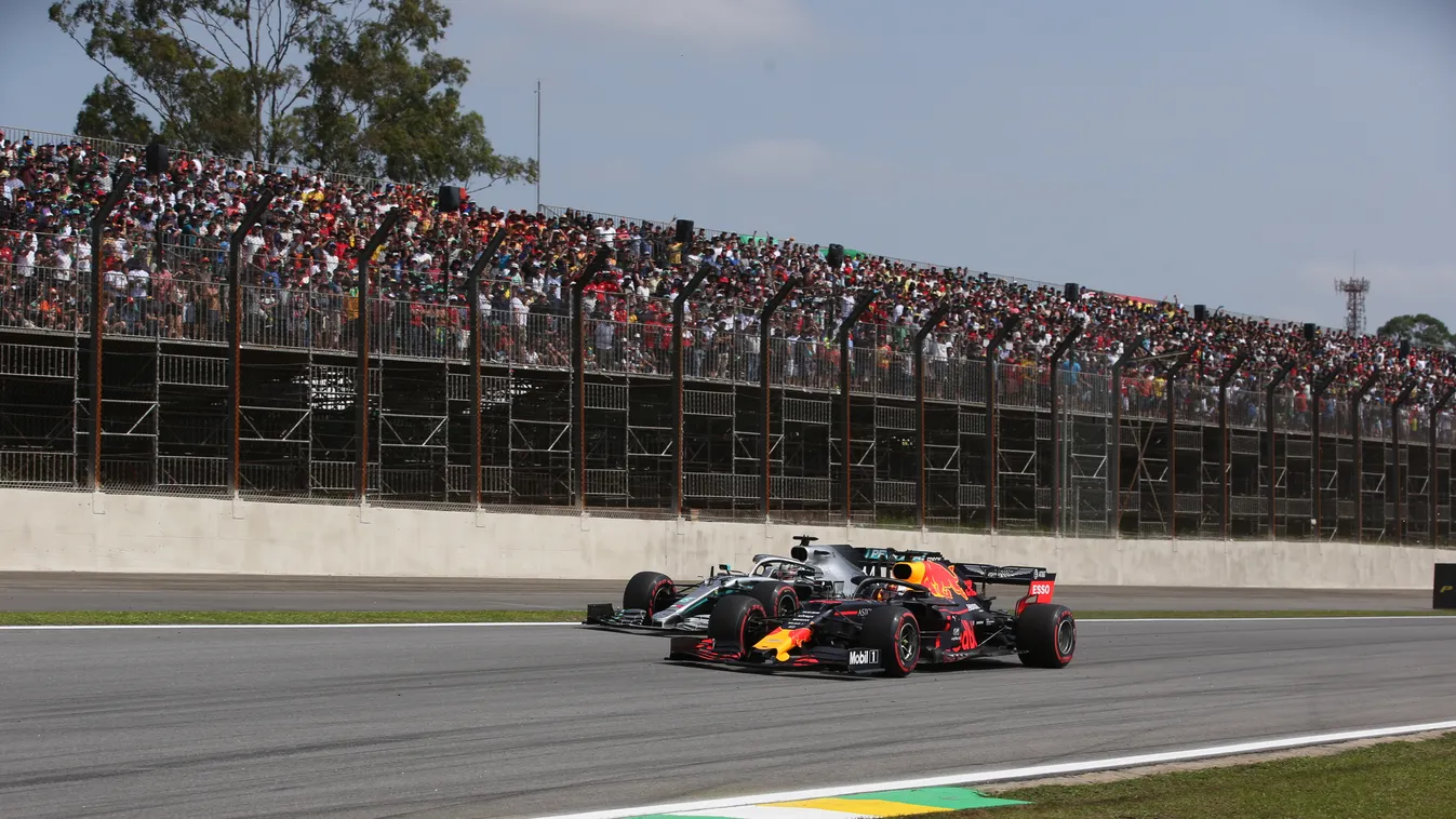 Forma-1, Max Verstappen, Red Bull, Lewis Hamilton, Mercedes, Brazil Nagydíj 2019 