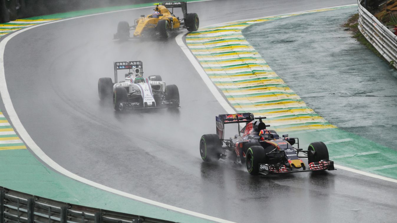 Forma-1, Brazil Nagydíj, eső, Danyiil Kvjat, Toro Rosso, Williams, Renault 