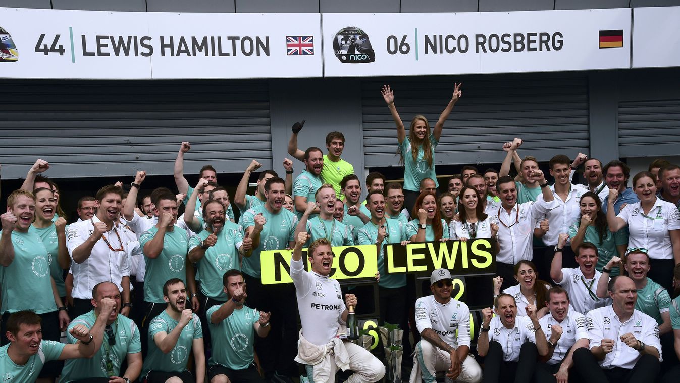 Forma-1, Olasz Nagydíj, Nico Rosberg, Mercedes, ünneplés 