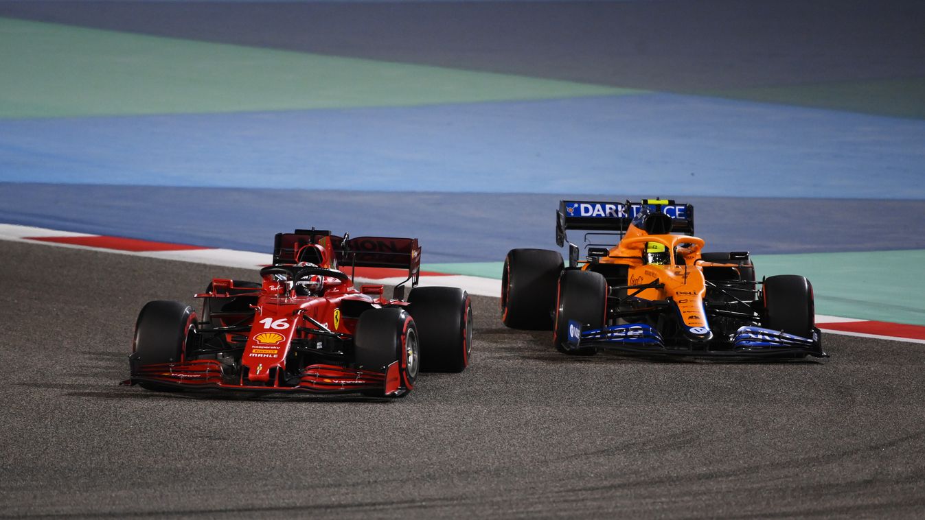 Forma-1, Bahreini Nagydíj, Charles Leclerc, Ferrari, Lando Norris, McLaren 