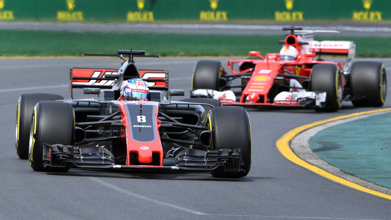 Forma-1, Romain Grosjean, Haas F1 Team, Sebastian Vettel, Scuderia Ferrari, Ausztrál Nagydíj 